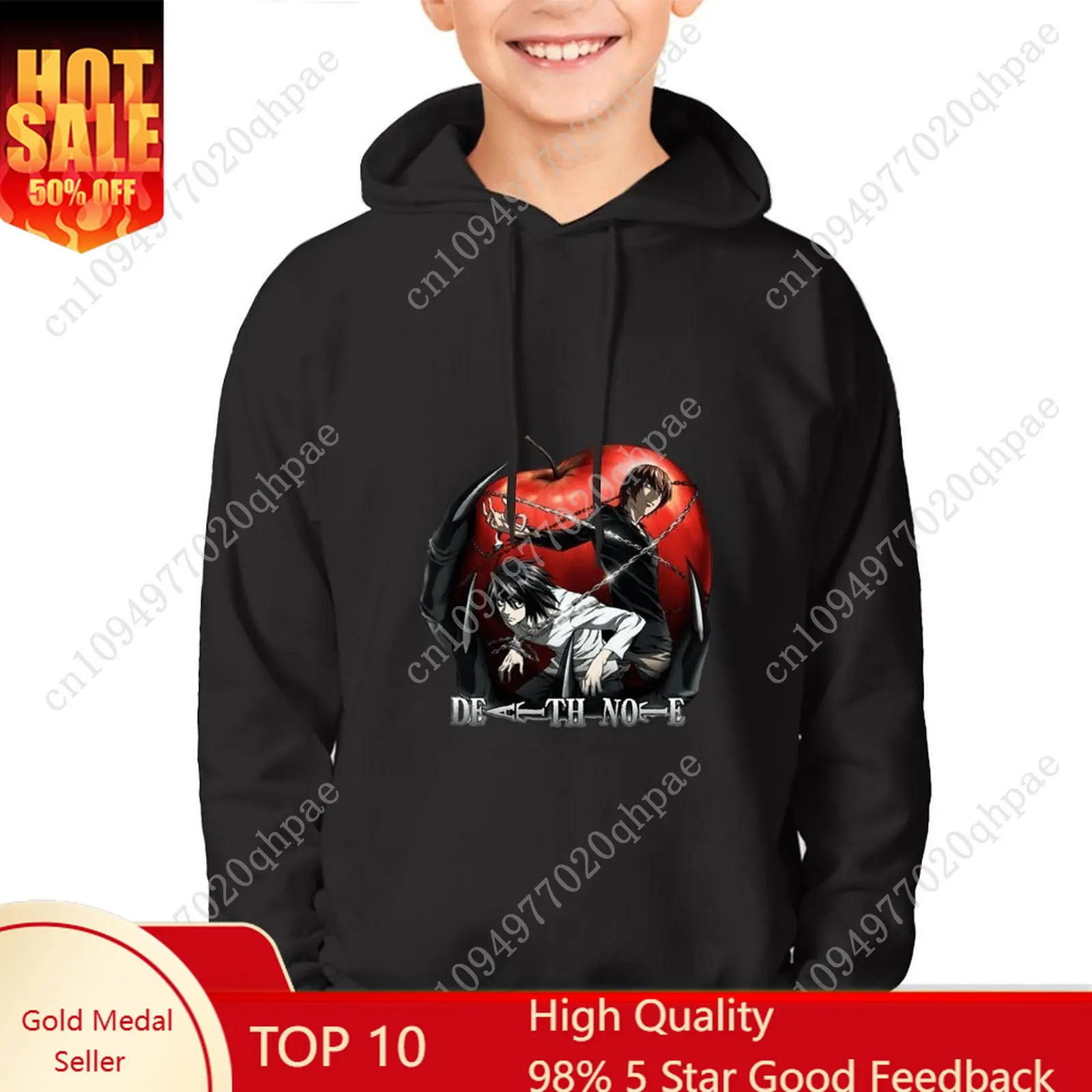 Толстовка с капюшоном Death Note для мальчиков и девочек, детская хлопковая толстовка высокого качества, легкая, удобная, изготовленная на заказ, весенне-осенние топы
Толстовка с капюшоном Death Note для мальчиков и девочек, детская хлопковая толстовка высокого качества, легкая, удобная, изготовленная на заказ, весенне-осенние топы