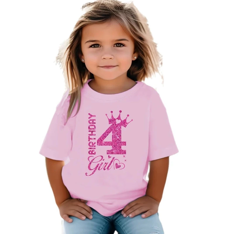 INS Girls' Letter Printed Round Neck Short Sleeve T-shirt Casual Fashion Summer Wear for Children Kids Clothes
INS Girls' Letter Printed Round Neck Short Sleeve T-shirt Casual Fashion Summer Wear for Children Kids Clothes