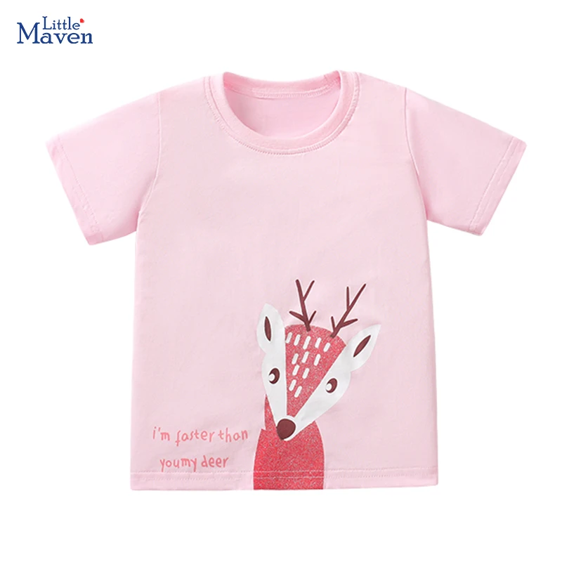 Little maven 2024 Summer Toddlers Children's Clothing Birthday Gifts Deer Pink T shirts Cartoon Baby Girls Kids Clothes Cotton
Little maven 2024 Summer Toddlers Children's Clothing Birthday Gifts Deer Pink T shirts Cartoon Baby Girls Kids Clothes Cotton