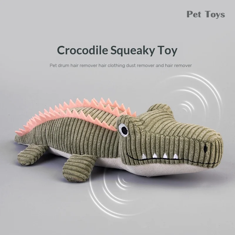 Realistic Crocodile Plush Pet Toys Squeaky Chew Toy for Puppies Boredom Grinding Teeth Interactive Dog Supplies
Realistic Crocodile Plush Pet Toys Squeaky Chew Toy for Puppies Boredom Grinding Teeth Interactive Dog Supplies