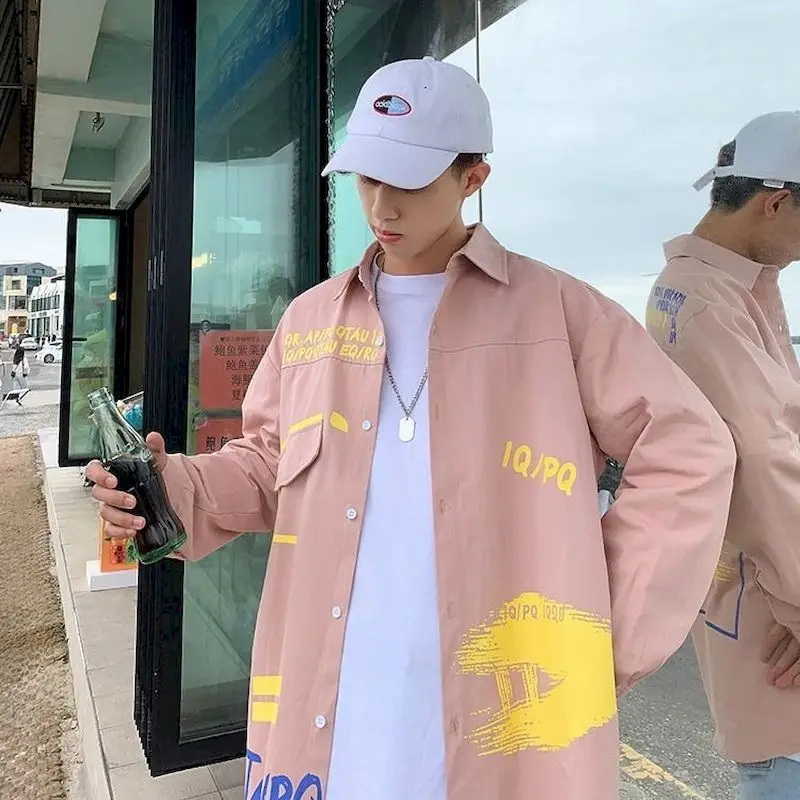 2022 New Spring Autumn Men's Shirts Long-sleeved Loose Casual Jacket Students Korean Style Literary Trend Harajuku Fashion Shirt
2022 New Spring Autumn Men's Shirts Long-sleeved Loose Casual Jacket Students Korean Style Literary Trend Harajuku Fashion Shirt