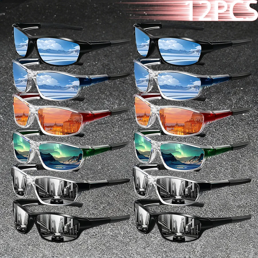 12PCS Fashion Vintage Clear Frame leisure Eyewear Driving Fishing Sports Sung lasses Men Women Running Mountaineering Sun Glasse
12PCS Fashion Vintage Clear Frame leisure Eyewear Driving Fishing Sports Sung lasses Men Women Running Mountaineering Sun Glasse