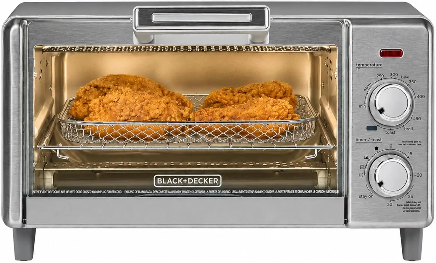 Crisp 'N Bake Air Fry Countertop Convection Toaster Oven, Medium Capacity, 4-Slice, 5-in-1, Fits 9” Pizza, 30-Min Timer, Bake,
Crisp 'N Bake Air Fry Countertop Convection Toaster Oven, Medium Capacity, 4-Slice, 5-in-1, Fits 9” Pizza, 30-Min Timer, Bake,