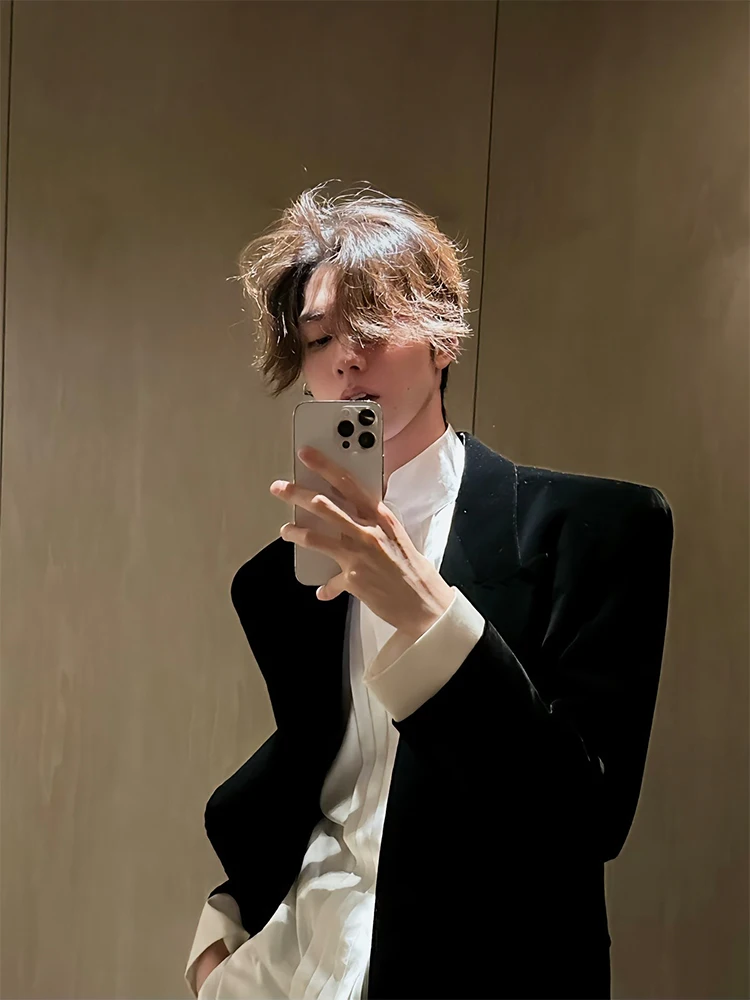 Мужской повседневный костюм Briti Sle: осенне-весенняя модная модель, уличная одежда, с наплечниками, в западном стиле, с длинными рукавами...
Мужской повседневный костюм Briti Sle: осенне-весенняя модная модель, уличная одежда, с наплечниками, в западном стиле, с длинными рукавами...