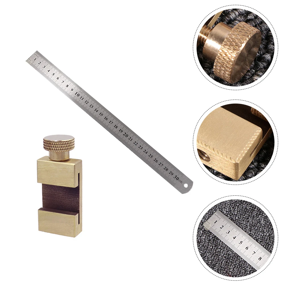 1Set Brass Woodworking Line Locator Stop Gauge Manual Marking Locator High Efficiency Measuring Tool Durable Rustproof Stainless
1Set Brass Woodworking Line Locator Stop Gauge Manual Marking Locator High Efficiency Measuring Tool Durable Rustproof Stainless