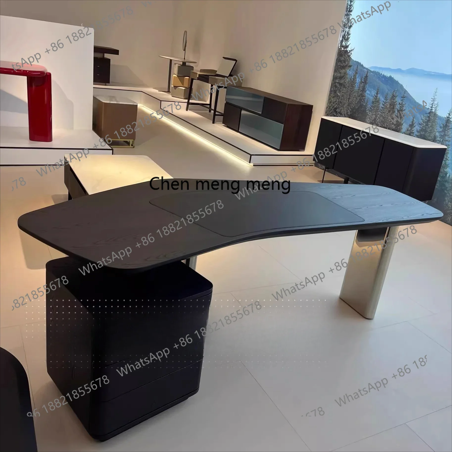 D80 Italian Minimalist Solid Wood Desk Light Luxury High-end Office Desk Irregular Designer Curved Writing Computer Desk
D80 Italian Minimalist Solid Wood Desk Light Luxury High-end Office Desk Irregular Designer Curved Writing Computer Desk