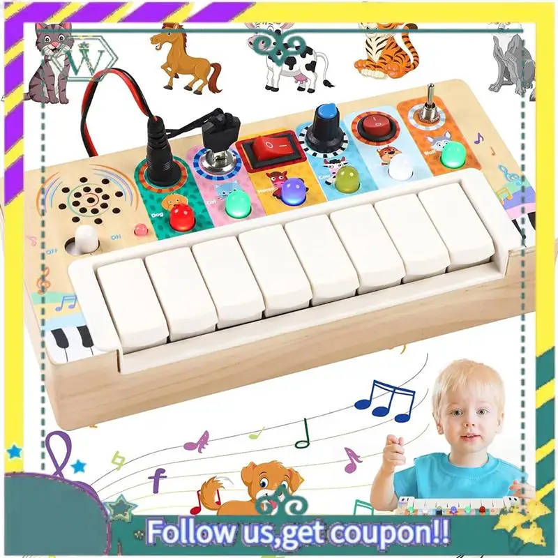 (New) Busy Board Toddler Toys,Kids Sensory Toys With Music And Led Light Switches,Wooden Toys Light Switch Toys
(New) Busy Board Toddler Toys,Kids Sensory Toys With Music And Led Light Switches,Wooden Toys Light Switch Toys