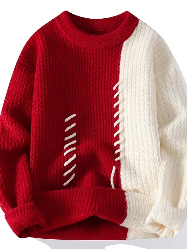 Color Blo Knitwear Loose Fit Men's Sweater Youthful Sle Winter Casual Outerwear for Teens And Young Adults
Color Blo Knitwear Loose Fit Men's Sweater Youthful Sle Winter Casual Outerwear for Teens And Young Adults