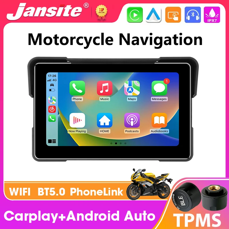 7 inch Touch Screen Motorcycle Carplay GPS Navigation Wireless CarPlay Android Auto Bluetooth5.0 Support TPMS IPX7 Waterproof
7 inch Touch Screen Motorcycle Carplay GPS Navigation Wireless CarPlay Android Auto Bluetooth5.0 Support TPMS IPX7 Waterproof