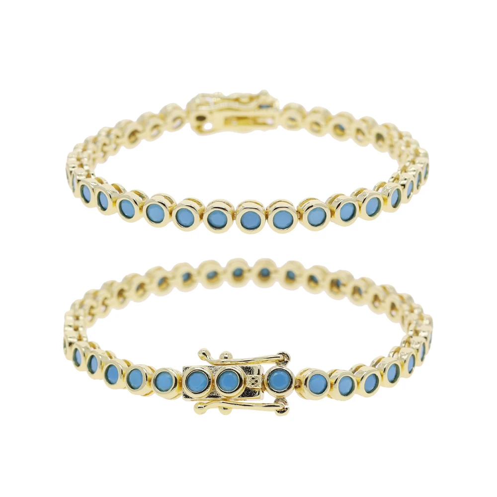 Новинка 2026, круглый теннисный браслет с бирюзовым камнем и геометрическим рисунком, колье-колье золотого цвета, модный женский комплект ювелирных изделий высокого качества, ободок
Новинка 2026, круглый теннисный браслет с бирюзовым камнем и геометрическим рисунком, колье-колье золотого цвета, модный женский комплект ювелирных изделий высокого качества, ободок