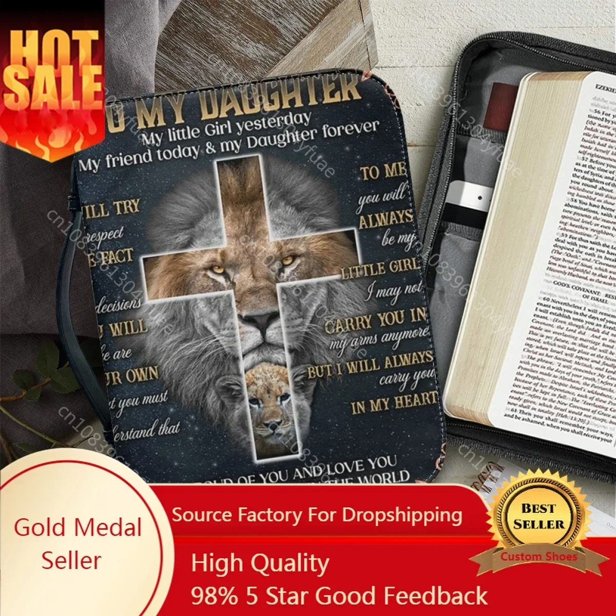 Women's Handbags Fashion Zippered Handle Bible Cover Case for Ladies Christianity Bags for Holy Bible Customized Gift Bible Bag
Women's Handbags Fashion Zippered Handle Bible Cover Case for Ladies Christianity Bags for Holy Bible Customized Gift Bible Bag