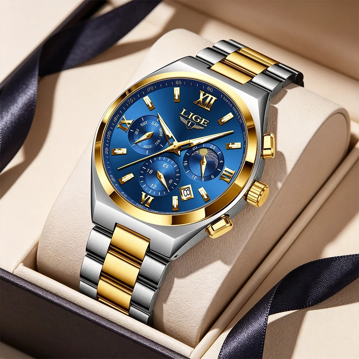 LIGE 2026 Original Mens Watches Sports Waterproof Luminous Chronograph Date Watch For Man Stainless Steel Quartz Men's Watches
LIGE 2026 Original Mens Watches Sports Waterproof Luminous Chronograph Date Watch For Man Stainless Steel Quartz Men's Watches