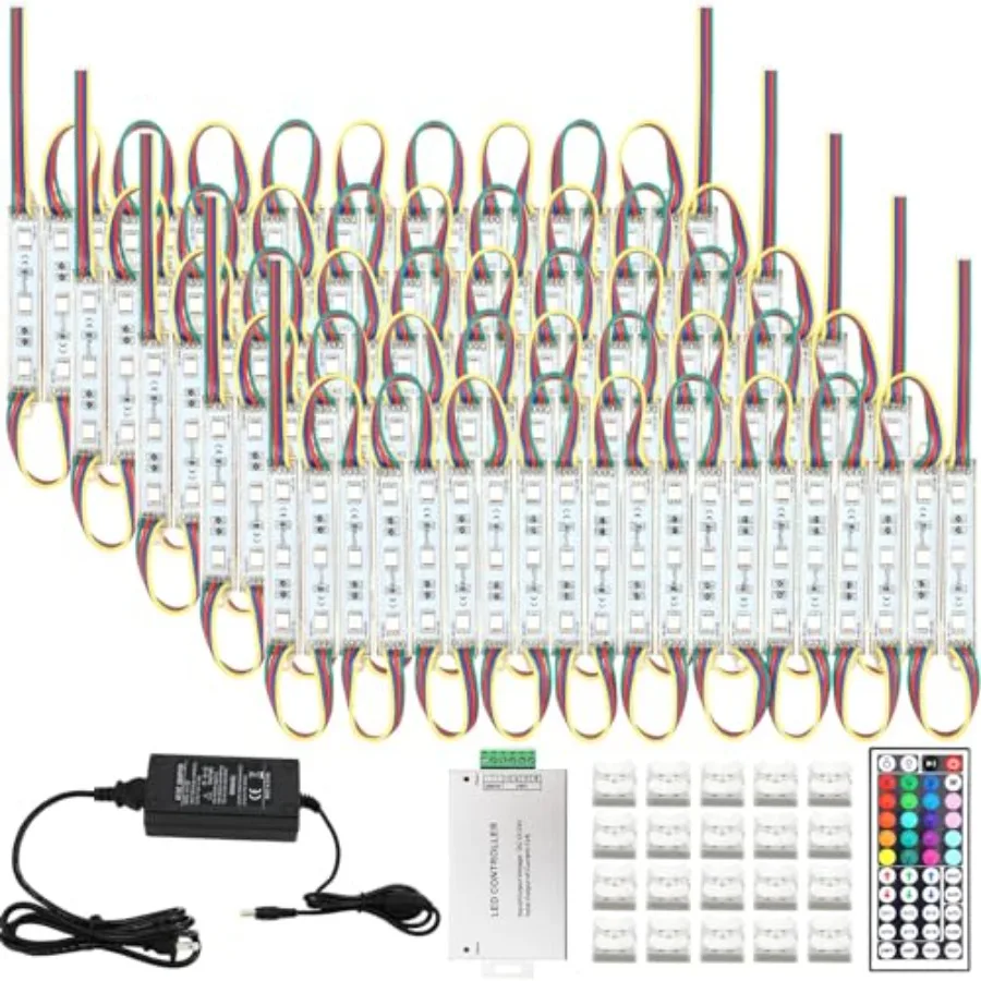 Pack Storefront LED Lights for Business with Remote Control 00 RGB Modules LED Strip Lights for Advertising Food Truck Window S
Pack Storefront LED Lights for Business with Remote Control 00 RGB Modules LED Strip Lights for Advertising Food Truck Window S