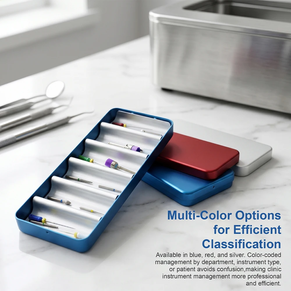 1pc 4/6 Grid Dental Instrument Sterilize Box Sterilization Case Disinfection Box Endo Box Metal Organizer Tray Storage Container
1pc 4/6 Grid Dental Instrument Sterilize Box Sterilization Case Disinfection Box Endo Box Metal Organizer Tray Storage Container