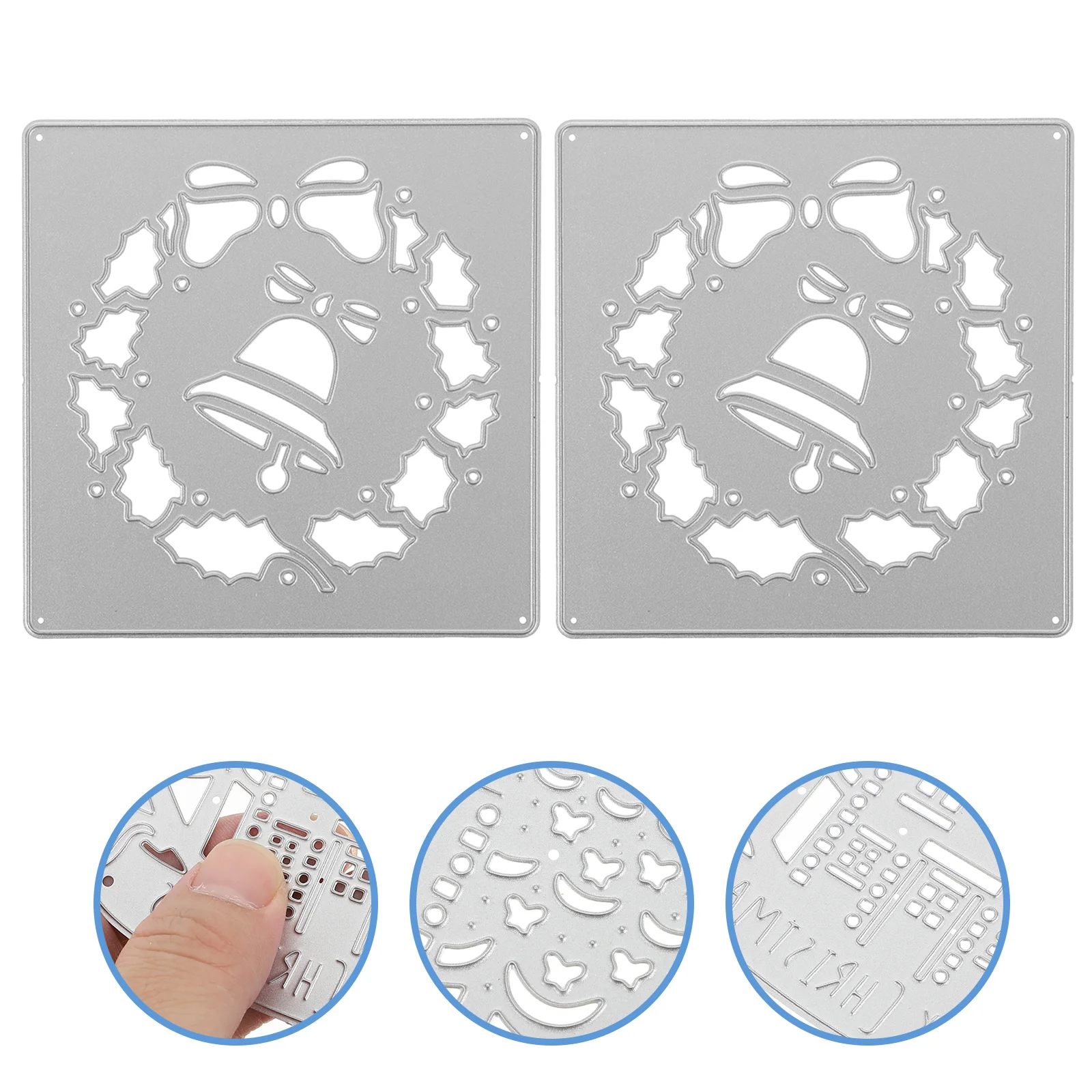 2 Pcs Christmas Bell Die Cutting Dies Stencil Template Card Cuts for Paper Cards Carbon Steel Child Crafts
2 Pcs Christmas Bell Die Cutting Dies Stencil Template Card Cuts for Paper Cards Carbon Steel Child Crafts