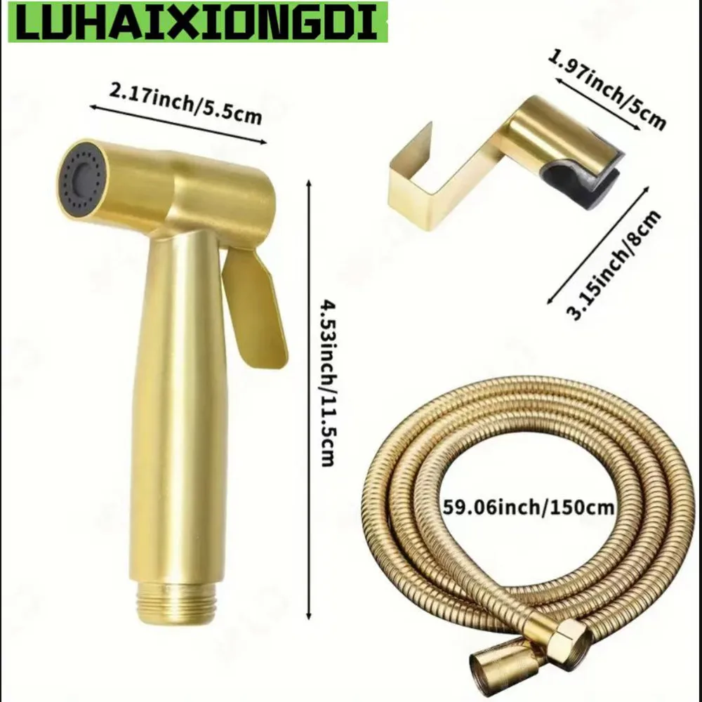 1 Set Golden Toilet Handheld Bidet Sprayer, Stainless Steel Bathroom Companion, High-Pressure Shower Kit, 59-Inch Flexible Hose,
1 Set Golden Toilet Handheld Bidet Sprayer, Stainless Steel Bathroom Companion, High-Pressure Shower Kit, 59-Inch Flexible Hose,