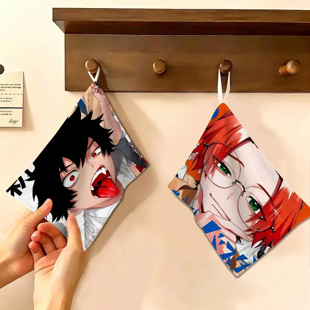 Manga Phantom Busters Polyester Cotton Hand Wiping Towel, Anti-shrink Hanging Kitchen Cloth for Household Cleaning
Manga Phantom Busters Polyester Cotton Hand Wiping Towel, Anti-shrink Hanging Kitchen Cloth for Household Cleaning