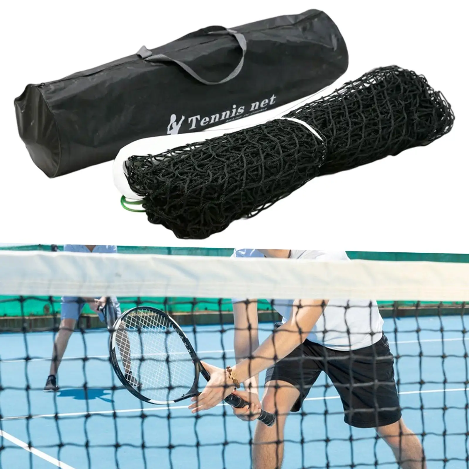 Standard Tennis Net 42 ft x 3.54 ft for Professional Competition for Yards Playgrounds Training Equipment Competition Fields
Standard Tennis Net 42 ft x 3.54 ft for Professional Competition for Yards Playgrounds Training Equipment Competition Fields