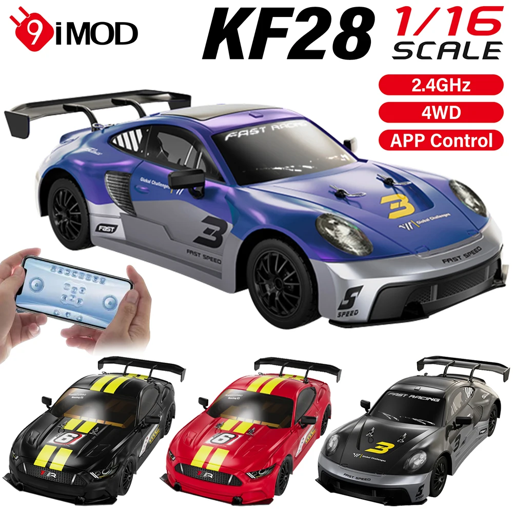 9IMOD RC Drift Car 1:16 Scale High Speed Car 2.4GHZ Racing Car APP Control Racing/Drift Dual Tires Four-wheel Drive Vehicle
9IMOD RC Drift Car 1:16 Scale High Speed Car 2.4GHZ Racing Car APP Control Racing/Drift Dual Tires Four-wheel Drive Vehicle