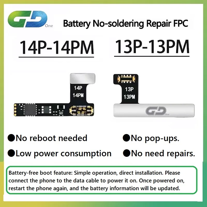 5PCS/Pack GD Battery Tag On Flex For Solving iPhone 11 12 13 14 15 16 Rro Max Pop Up Error Experienced Phone Repair Technicians
5PCS/Pack GD Battery Tag On Flex For Solving iPhone 11 12 13 14 15 16 Rro Max Pop Up Error Experienced Phone Repair Technicians