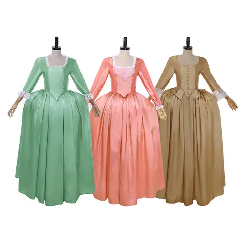 Disfraz Musical de Hamilton Peggy Elizabeth Angelica, vestido de baile Colonial de las hermanas Schuyler para mujeres, niñas y niños