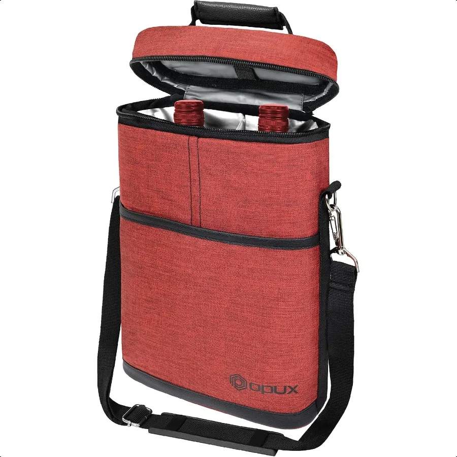 2 Bottle Wine Carrier Tote Insulated Leakproof Wine Cooler Bag Wine Travel Bag for Picnic BYOB Beach Portable Wine Bottle Carry
2 Bottle Wine Carrier Tote Insulated Leakproof Wine Cooler Bag Wine Travel Bag for Picnic BYOB Beach Portable Wine Bottle Carry