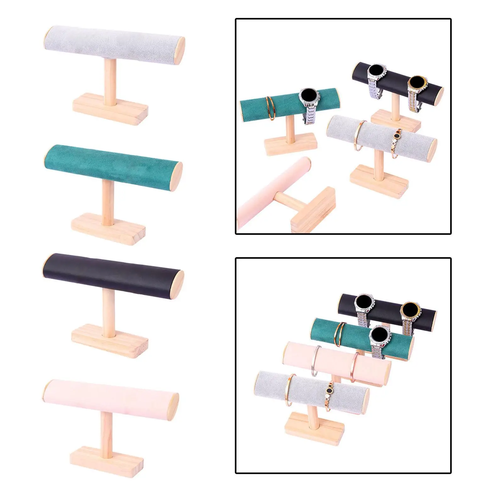 Wooden Bracelet Bangle Holder Jewelry Stand Display Stand for Desktop Store
Wooden Bracelet Bangle Holder Jewelry Stand Display Stand for Desktop Store