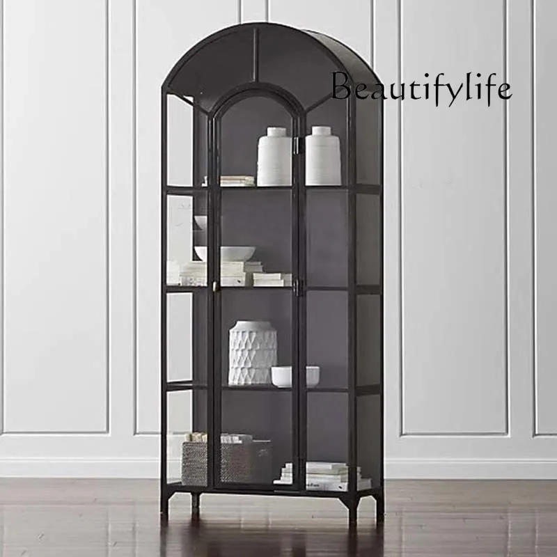 solid wood glass wine cabinet, old dining side cabinet, complete storage display cabinet, light luxury vertical against the wall 
solid wood glass wine cabinet, old dining side cabinet, complete storage display cabinet, light luxury vertical against the wall