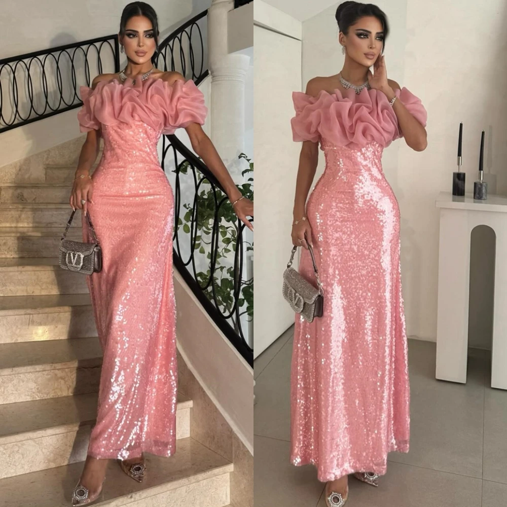 Customized Graceful Boat Neck Evening Dress Exquisite Satin Mermaid Prom Dresses Formal Ankle Length Special Occasion Gowns
Customized Graceful Boat Neck Evening Dress Exquisite Satin Mermaid Prom Dresses Formal Ankle Length Special Occasion Gowns