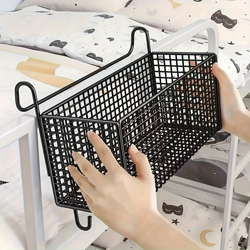 Heavy-Duty Bedside Storage Basket, Ideal for Clothes, Books, And Bedding - Sturdy Metal Frame with Secure Hook Design
Heavy-Duty Bedside Storage Basket, Ideal for Clothes, Books, And Bedding - Sturdy Metal Frame with Secure Hook Design