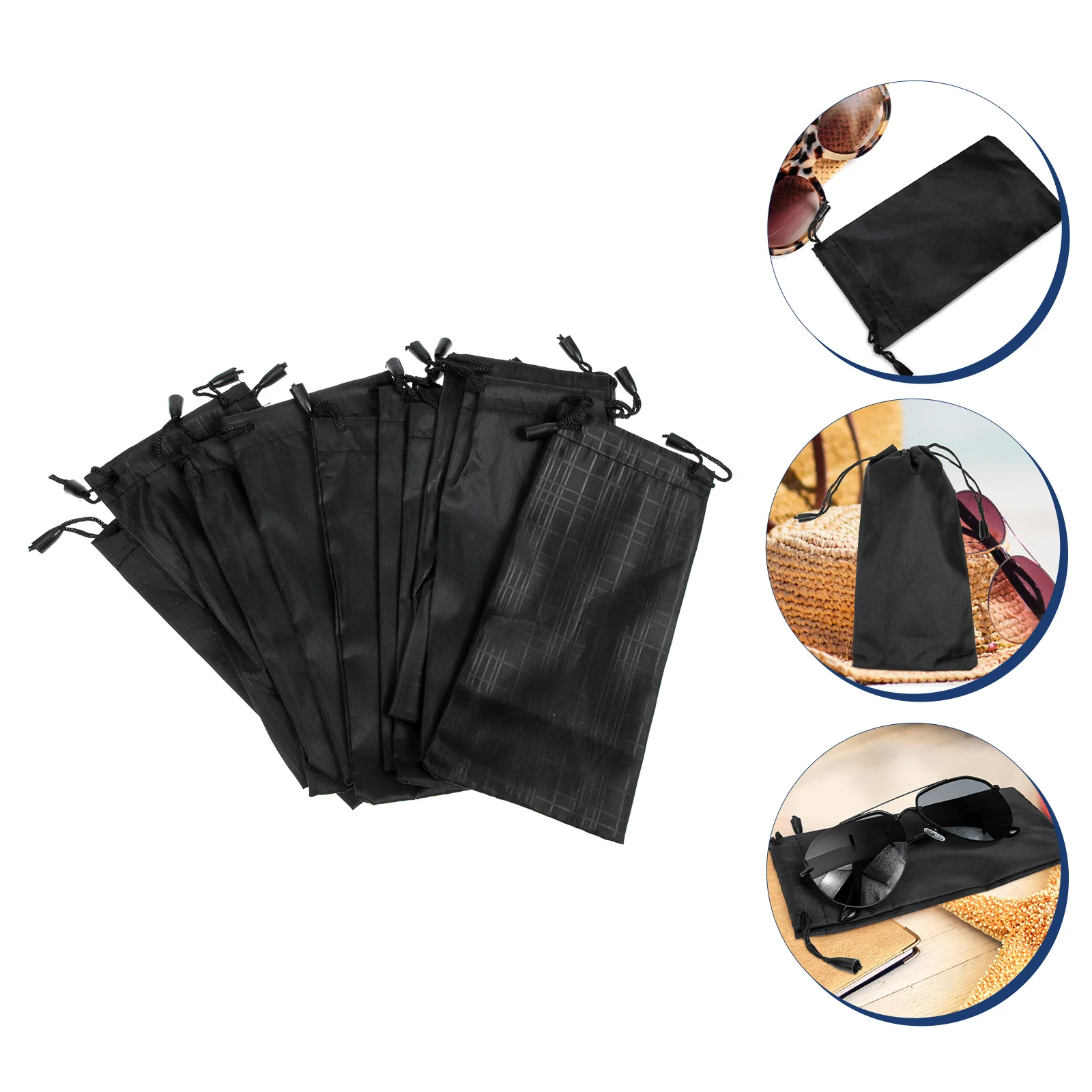 10 Pcs Sunglasses Bag Holders Organizer Outdoor Cleaning Cloth Simple Pouch Polyester Eyeglasses
10 Pcs Sunglasses Bag Holders Organizer Outdoor Cleaning Cloth Simple Pouch Polyester Eyeglasses