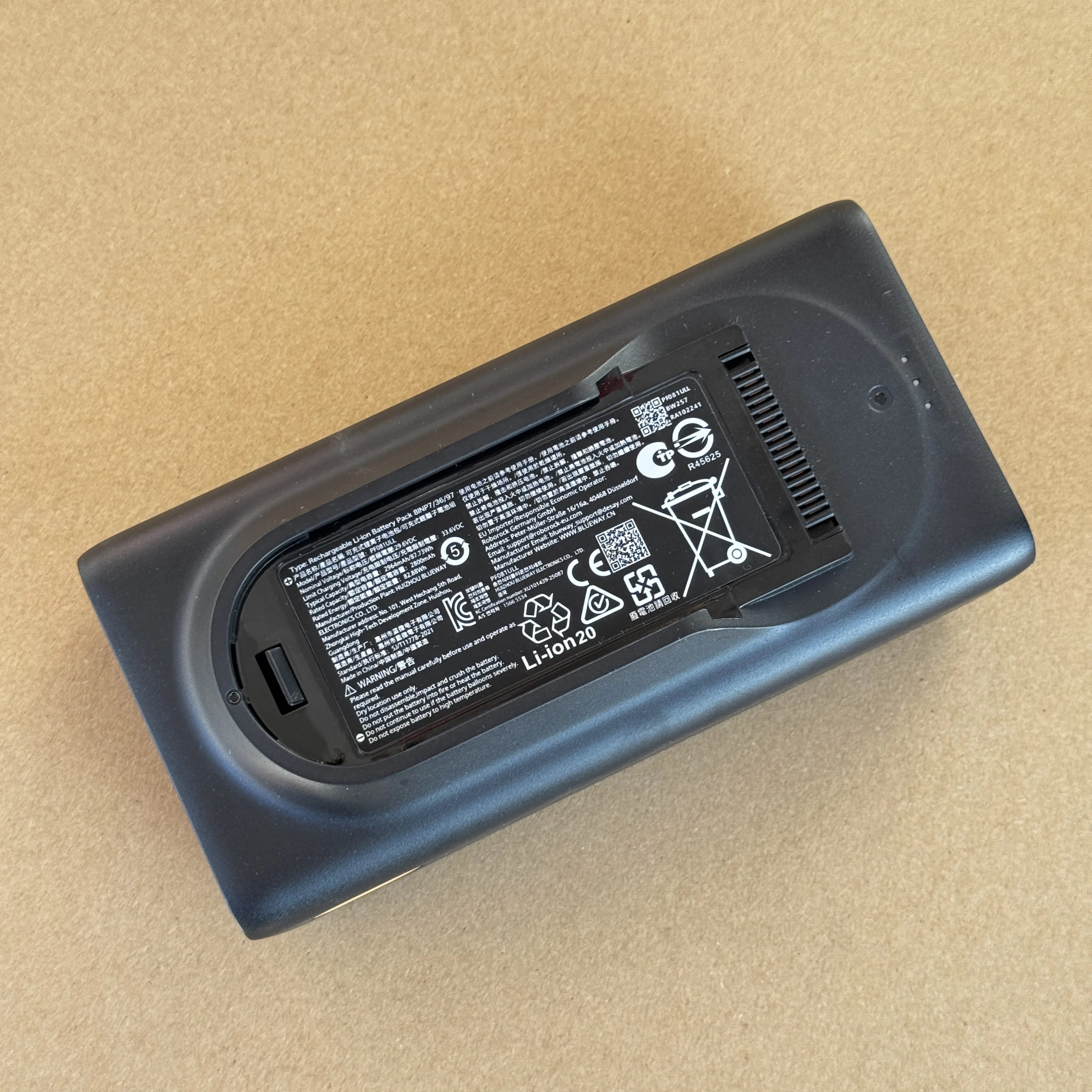 New Original Battery PF081ULL Intelligent Self-collecting Vacuum Cleaner ROBOROCK H50 Ultrα H60 Ultra
New Original Battery PF081ULL Intelligent Self-collecting Vacuum Cleaner ROBOROCK H50 Ultrα H60 Ultra