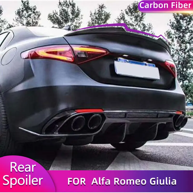 Carbon Fiber Car Rear Trunk Spoiler Wings For Alfa Romeo Giulia Sedan 2017-2020 Auto Tail Boot Lid Wing Lip Spoiler
Carbon Fiber Car Rear Trunk Spoiler Wings For Alfa Romeo Giulia Sedan 2017-2020 Auto Tail Boot Lid Wing Lip Spoiler