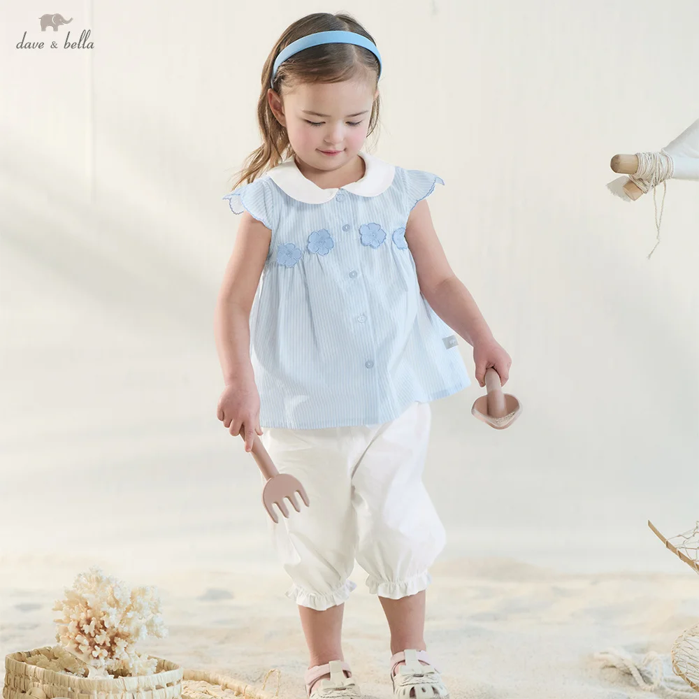 Dave Bella Girls Shorts Set Children Summer Pullover+Pant Suits Striped Tops White Trousers Elastic Cool Casual Cotton DB2262222
Dave Bella Girls Shorts Set Children Summer Pullover+Pant Suits Striped Tops White Trousers Elastic Cool Casual Cotton DB2262222