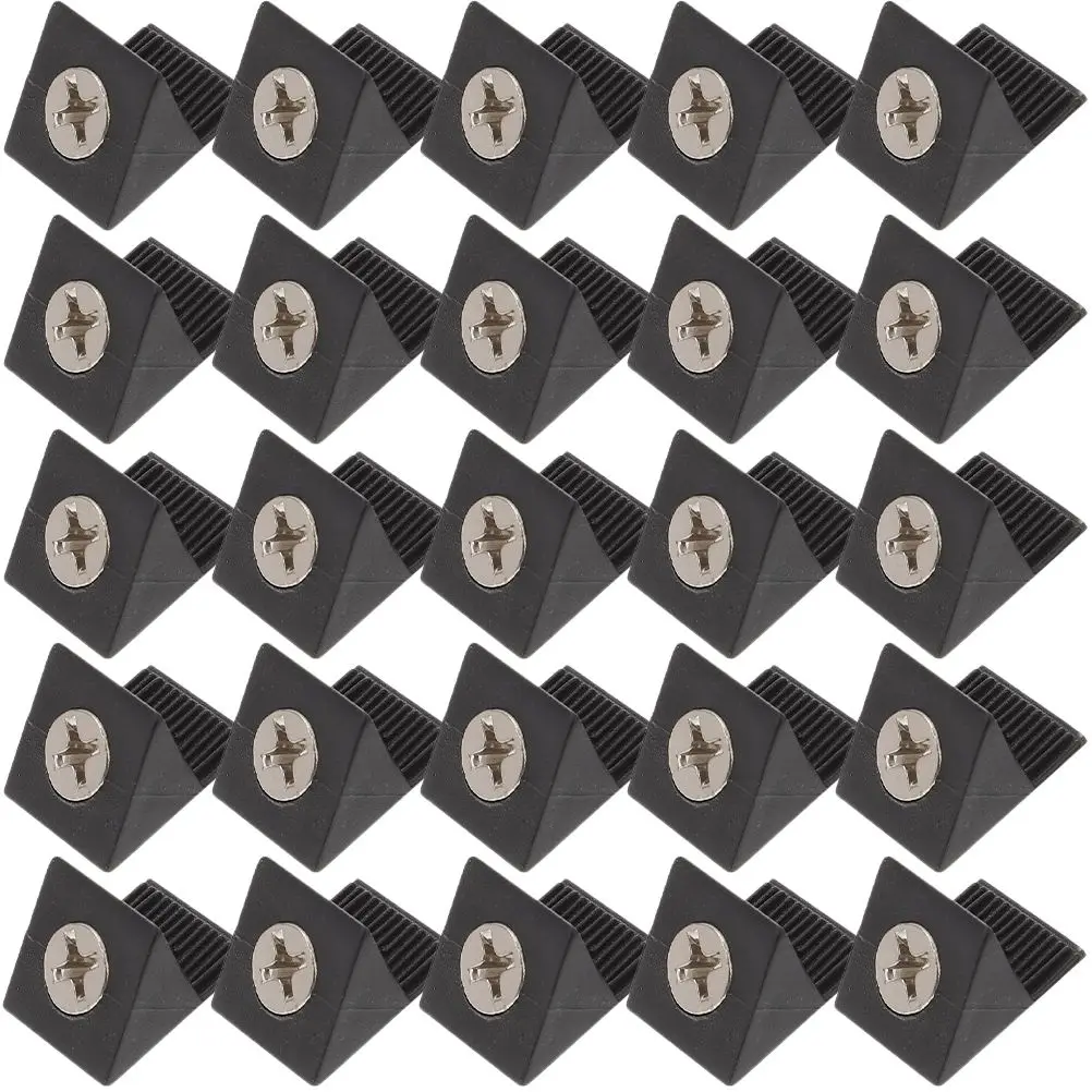 106 Pcs Layer Support Screws Corner Braces Black Plastic Drawer Bracket Wedges Cabinet Brackets Mending Furniture Bottom
106 Pcs Layer Support Screws Corner Braces Black Plastic Drawer Bracket Wedges Cabinet Brackets Mending Furniture Bottom