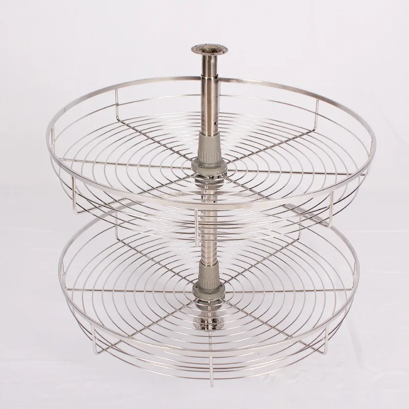 Kitchen 360 Degree Rotating Double-layer Pots, Dishes Storage Basket Cabinet Stainless Steel Corner Pull Basket
Kitchen 360 Degree Rotating Double-layer Pots, Dishes Storage Basket Cabinet Stainless Steel Corner Pull Basket