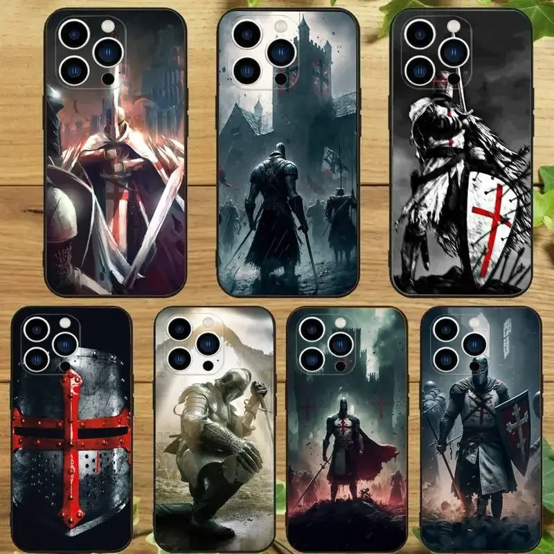 Knight T-Templar Phone Case For iPhone 15 14 13 12 11 Pro Max Xs Xr X 7 8 Plus 12 13 Mini Silicone Black Cover
Knight T-Templar Phone Case For iPhone 15 14 13 12 11 Pro Max Xs Xr X 7 8 Plus 12 13 Mini Silicone Black Cover