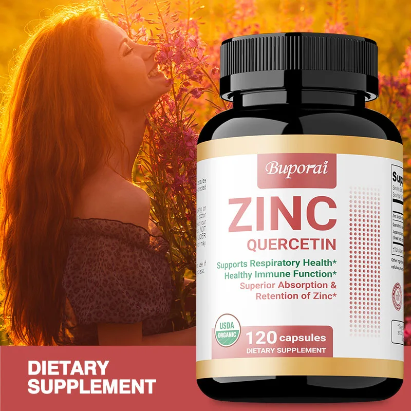 Quercetin + Zinc Capsules - Support Skin and Bone Health, Promote Nutrient Metabolism, Enhance Immunity, Anti-oxidation
Quercetin + Zinc Capsules - Support Skin and Bone Health, Promote Nutrient Metabolism, Enhance Immunity, Anti-oxidation