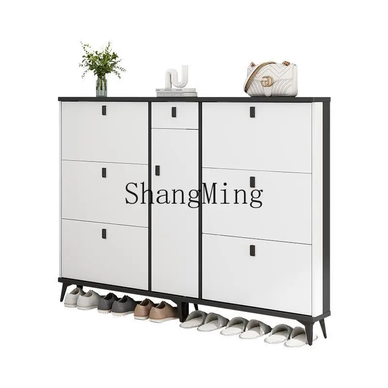 CL solid wood ultra-thin tipping bucket shoe cabinet, large-capacity storage in the entrance hall, simple household door
CL solid wood ultra-thin tipping bucket shoe cabinet, large-capacity storage in the entrance hall, simple household door