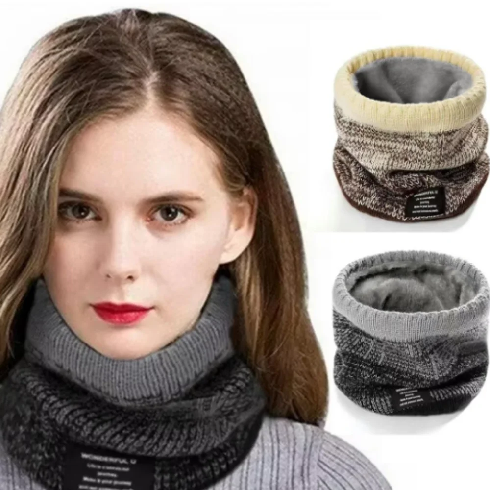 Зимний шарф на флисовой подкладке, теплый вязаный шарф, ветрозащитный толстый круглый шарф-петля, дышащая бандана, приятный для кожи однотонный шарф
Зимний шарф на флисовой подкладке, теплый вязаный шарф, ветрозащитный толстый круглый шарф-петля, дышащая бандана, приятный для кожи однотонный шарф