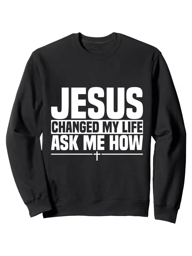 Men's Round Neck Sweatshirt, Funny Graphic Print, Black Street Round Neck Hoodie for Everyday Casual Wear, Christmas Long Sleeve
Men's Round Neck Sweatshirt, Funny Graphic Print, Black Street Round Neck Hoodie for Everyday Casual Wear, Christmas Long Sleeve