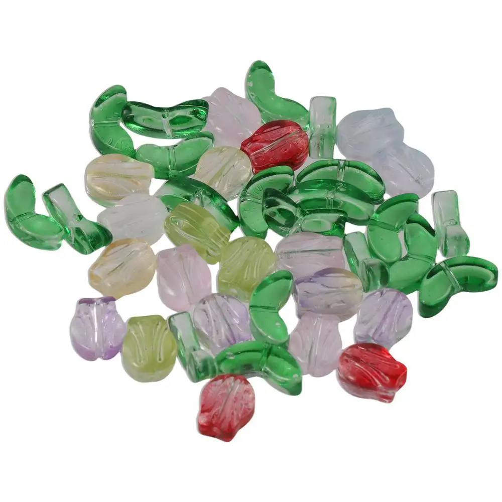 100 Sets (200 Pieces) Tulip Crystal Glass Beads Glass 4x10x8.5mm Lampwork Glass Crystal Loose Bead Tulip Colorful
100 Sets (200 Pieces) Tulip Crystal Glass Beads Glass 4x10x8.5mm Lampwork Glass Crystal Loose Bead Tulip Colorful