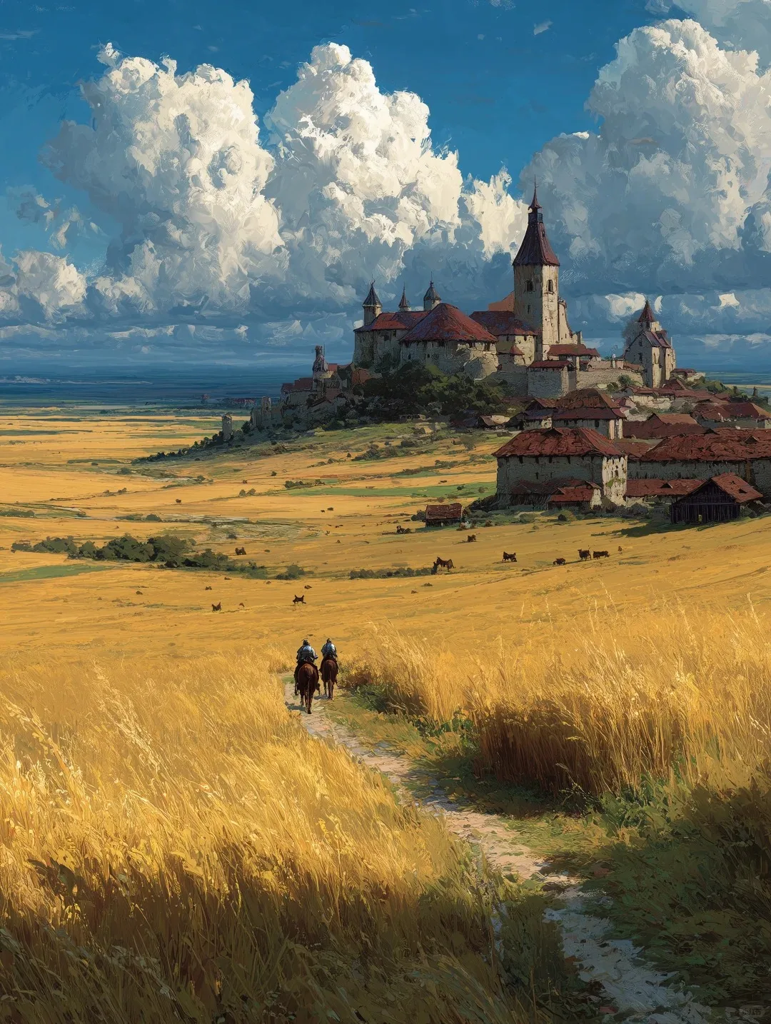 1000PCS Medieval Castle Prairie Jigsaw Puzzle, Golden Wheat Field & Riders Educational Games Colorful Puzzles Gifts Home Decor
1000PCS Medieval Castle Prairie Jigsaw Puzzle, Golden Wheat Field & Riders Educational Games Colorful Puzzles Gifts Home Decor