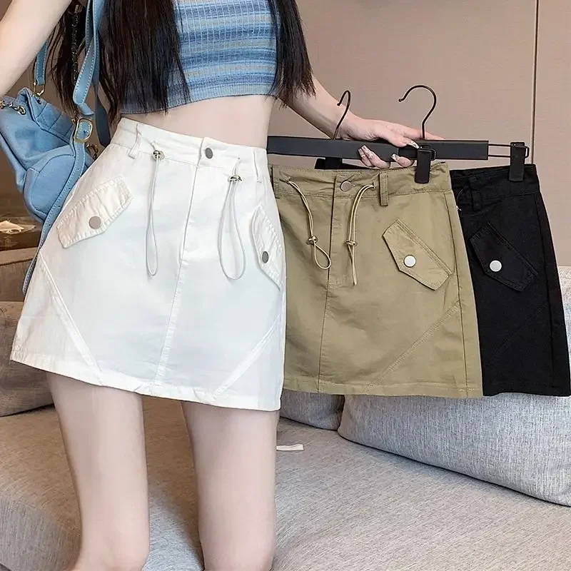 Drawstring High-waist Workwear New Style for Women's Design Niche A-line Anti-exposure Skirt
Drawstring High-waist Workwear New Style for Women's Design Niche A-line Anti-exposure Skirt