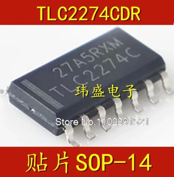 (10 шт./лот) TLC2274CDR TLC2274 TLC2274C SOP14
(10 шт./лот) TLC2274CDR TLC2274 TLC2274C SOP14