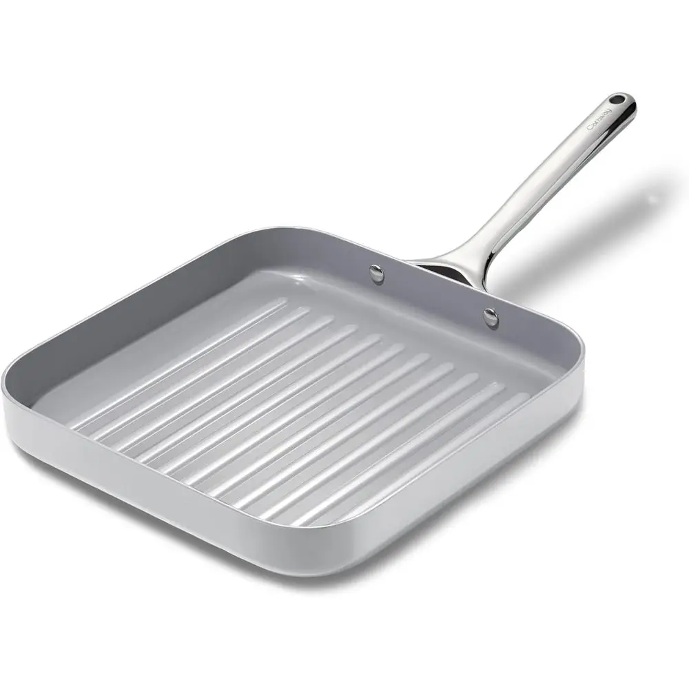 11 Non-Stick Ceramic Coated Grill Pan - Oven Safe, Compatible with All Stovetops, Gray
11 Non-Stick Ceramic Coated Grill Pan - Oven Safe, Compatible with All Stovetops, Gray