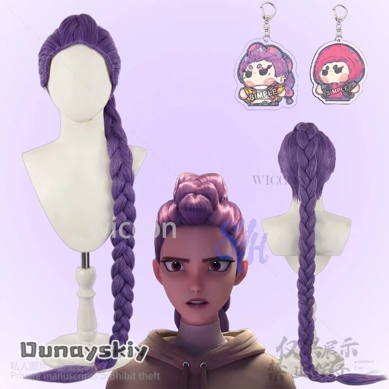 Korea Girls Group Huntrix Cosplay Hot Idol Rumi Anime Movie Kpop Demon Purple Ponytail Wigs Jirai Kei Girls Heat Wig Halloween
Korea Girls Group Huntrix Cosplay Hot Idol Rumi Anime Movie Kpop Demon Purple Ponytail Wigs Jirai Kei Girls Heat Wig Halloween