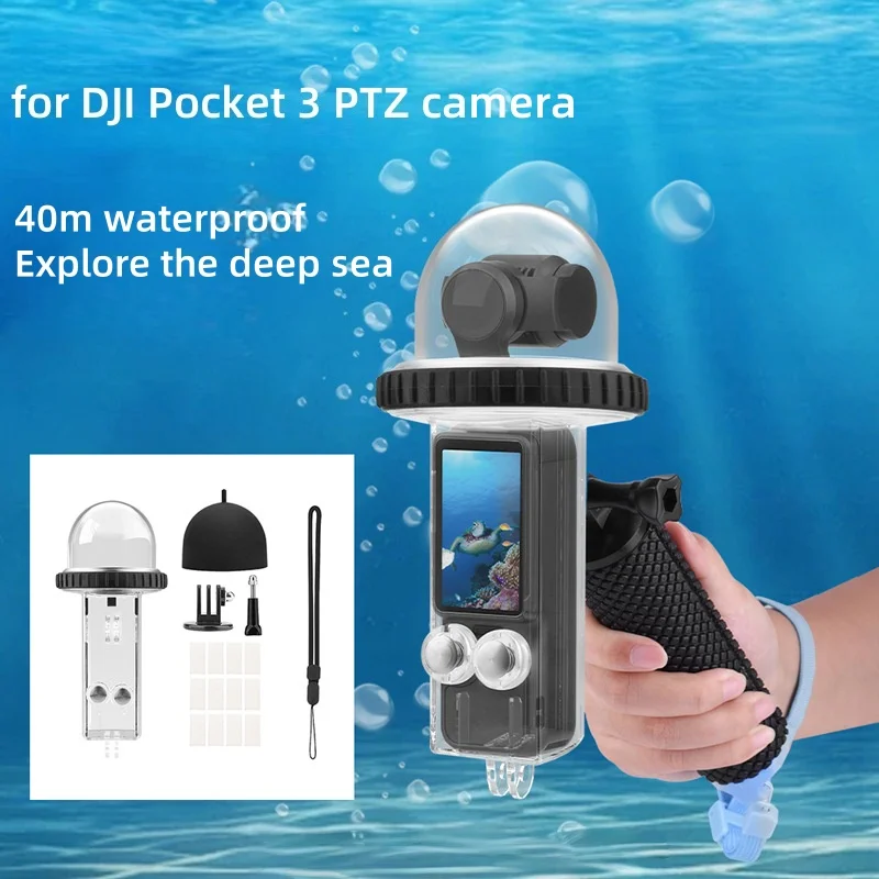40M Waterproof Case For DJI Osmo Pocket 3 Camera Underwater Diving Housing Cover Protective Shell Surf Accessories 
40M Waterproof Case For DJI Osmo Pocket 3 Camera Underwater Diving Housing Cover Protective Shell Surf Accessories