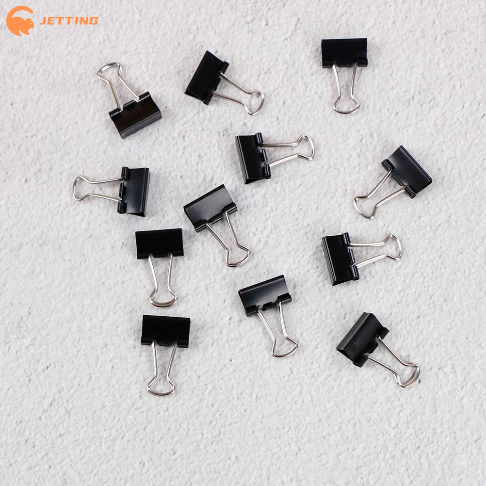 (New) 12Pcs Black Metal Binder Clips File Paper Clip Photo Stationary Office Supplies
(New) 12Pcs Black Metal Binder Clips File Paper Clip Photo Stationary Office Supplies