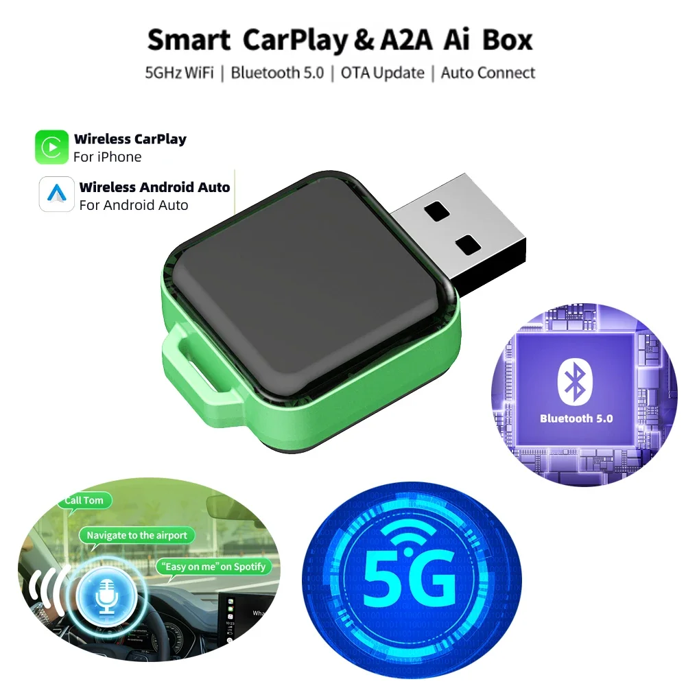 New Color Wireless CarPlay & Wireless Android Auto Adapter Smart Mini Box Plug And Play WiFi Fast Connect Universal For Nissan
New Color Wireless CarPlay & Wireless Android Auto Adapter Smart Mini Box Plug And Play WiFi Fast Connect Universal For Nissan